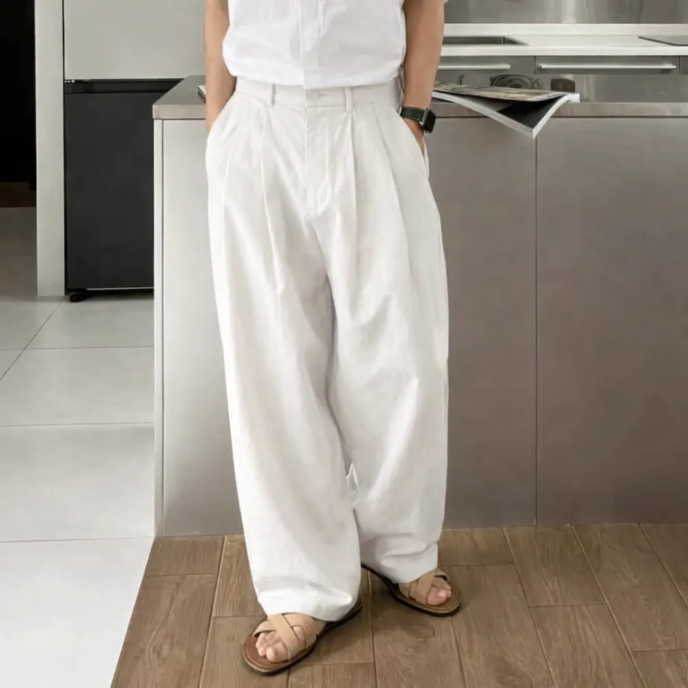 Loose Pleated Baggy Trousers