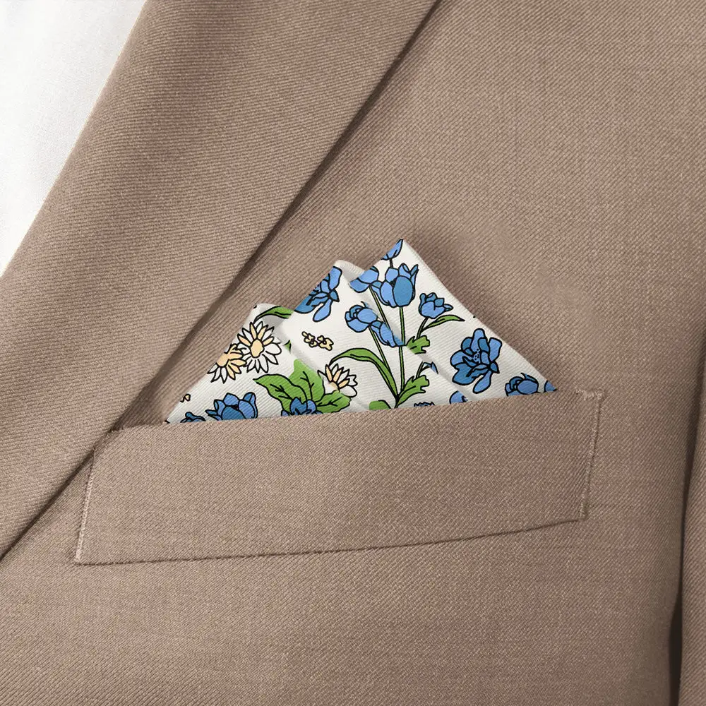 Elegant Dapper Floral Pocket Square