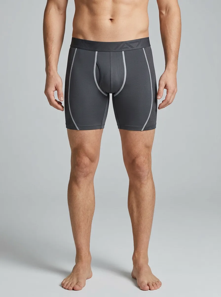 Clean-Look Performance Athletic Casual Look Men's Boxer Briefs