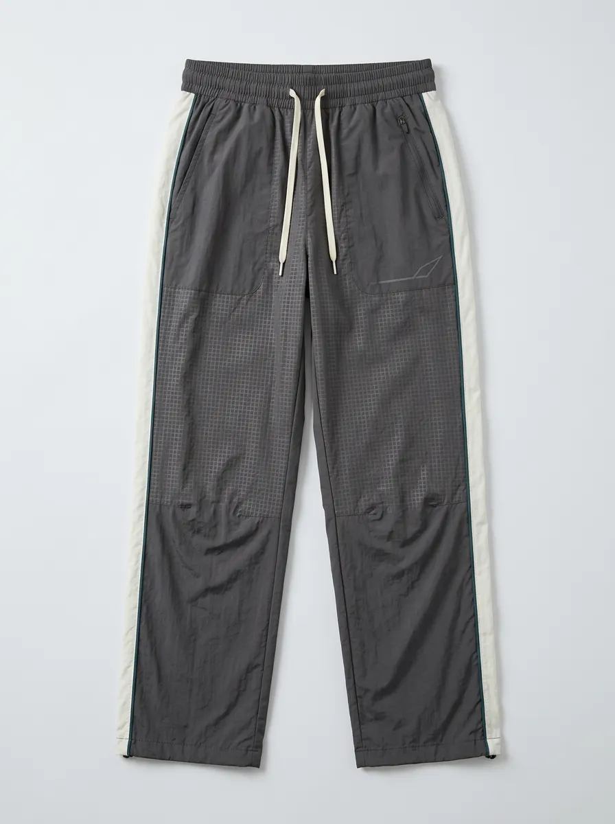 Women's Sporty Casual Grid Pattern Contrast Side Striped Printed Jogger Pants