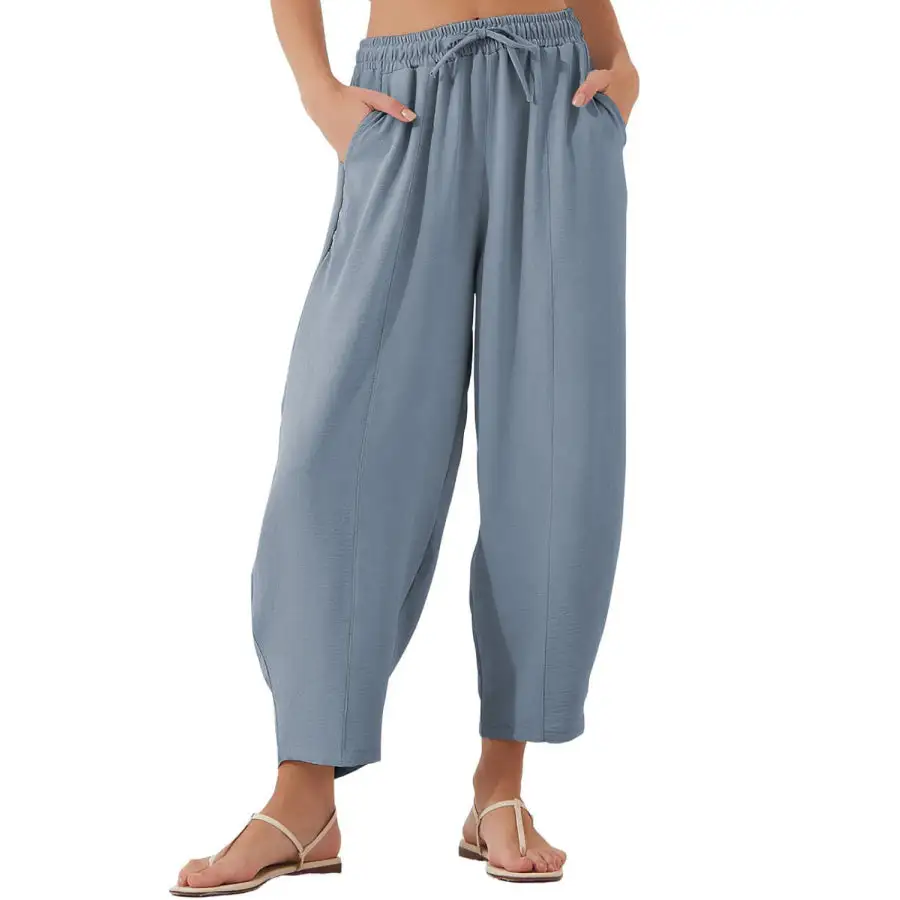Full Size Drawstring Cropped Jogger Pants Plus Size
