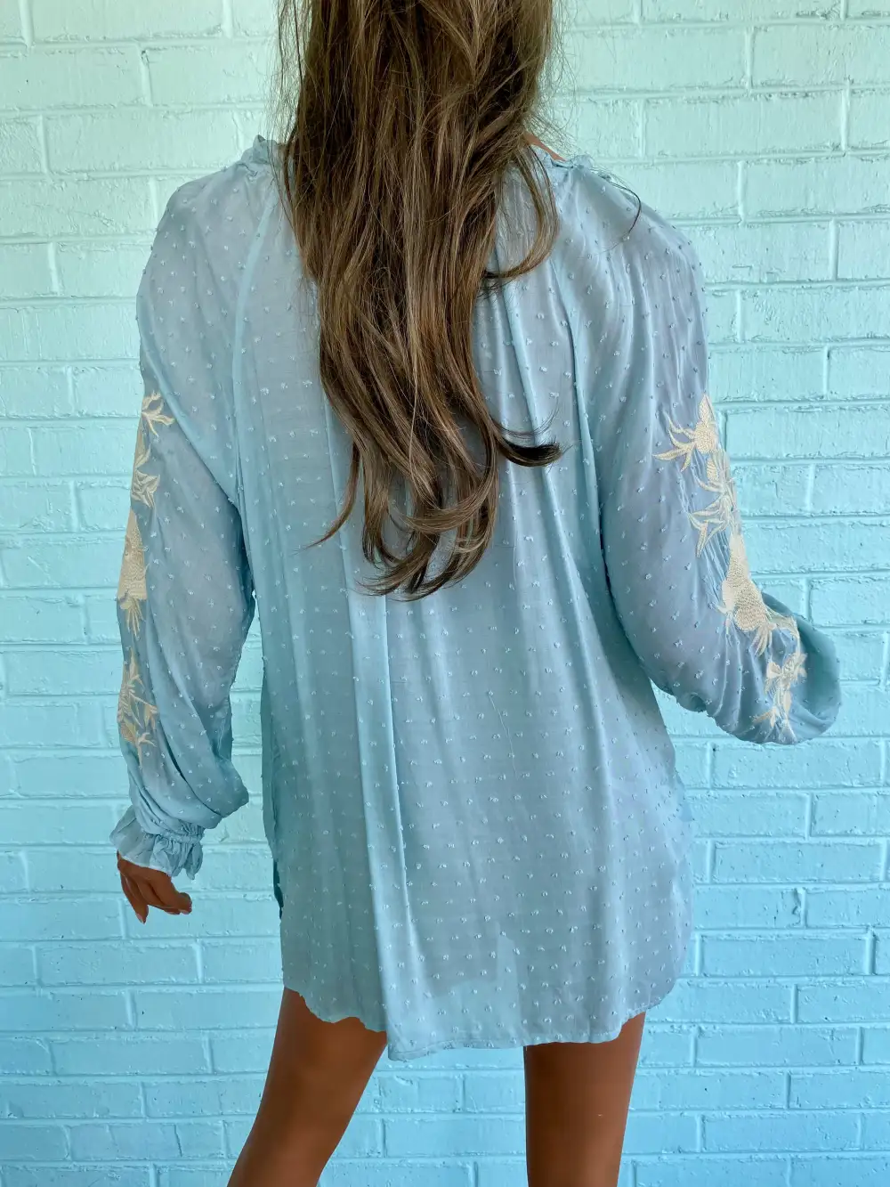 Relaxed Gauze Button Tunic
