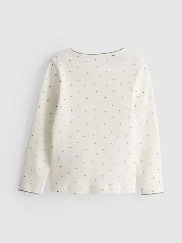 1-9yrs | Cotton Rich Ribbed Long Sleeve T-Shirt