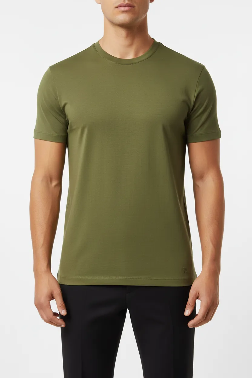 Classic Round Neck Crew Neck Cotton T-Shirt