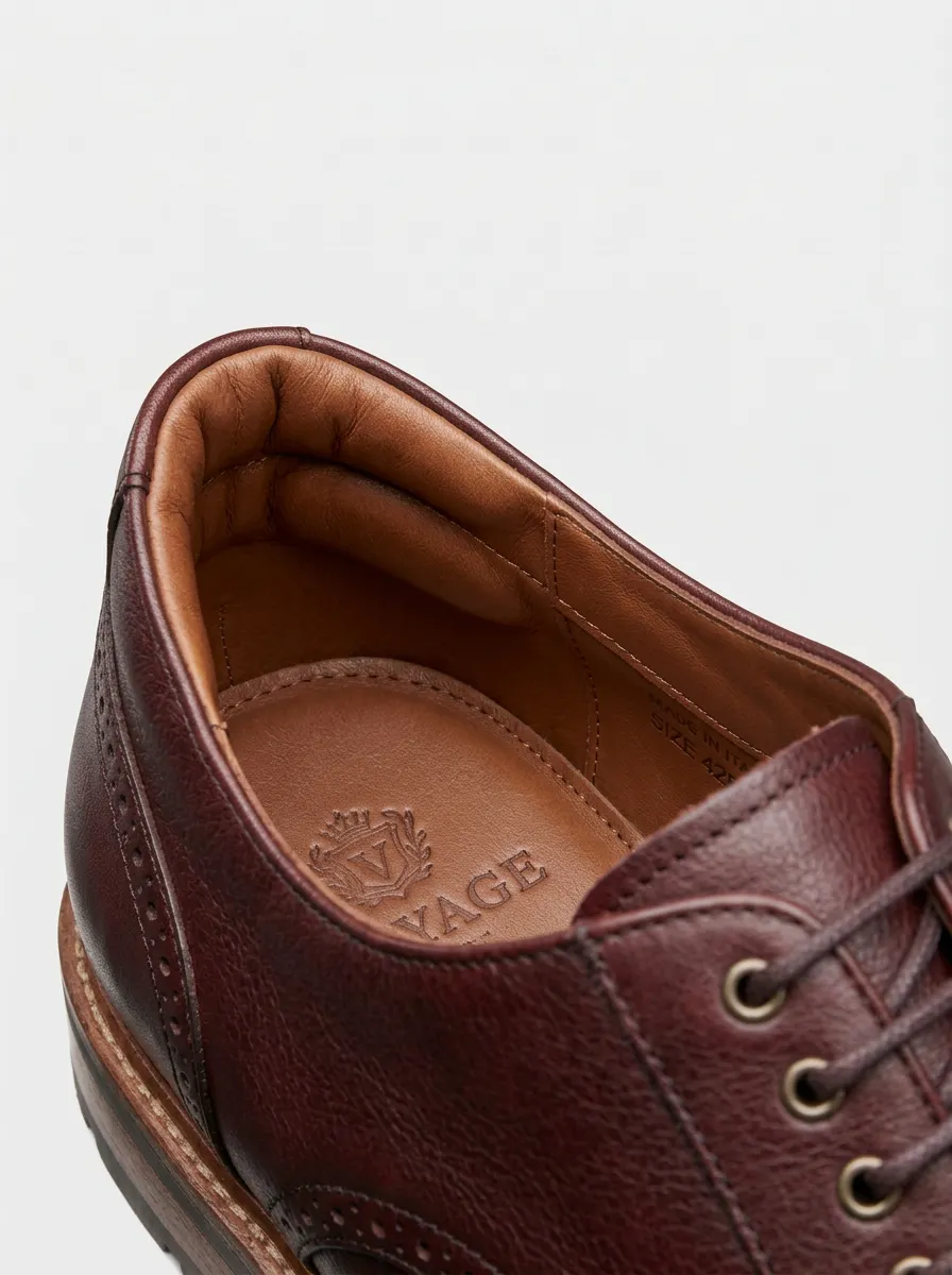 Men's Classic Brogue Oxford Dress Shoes
