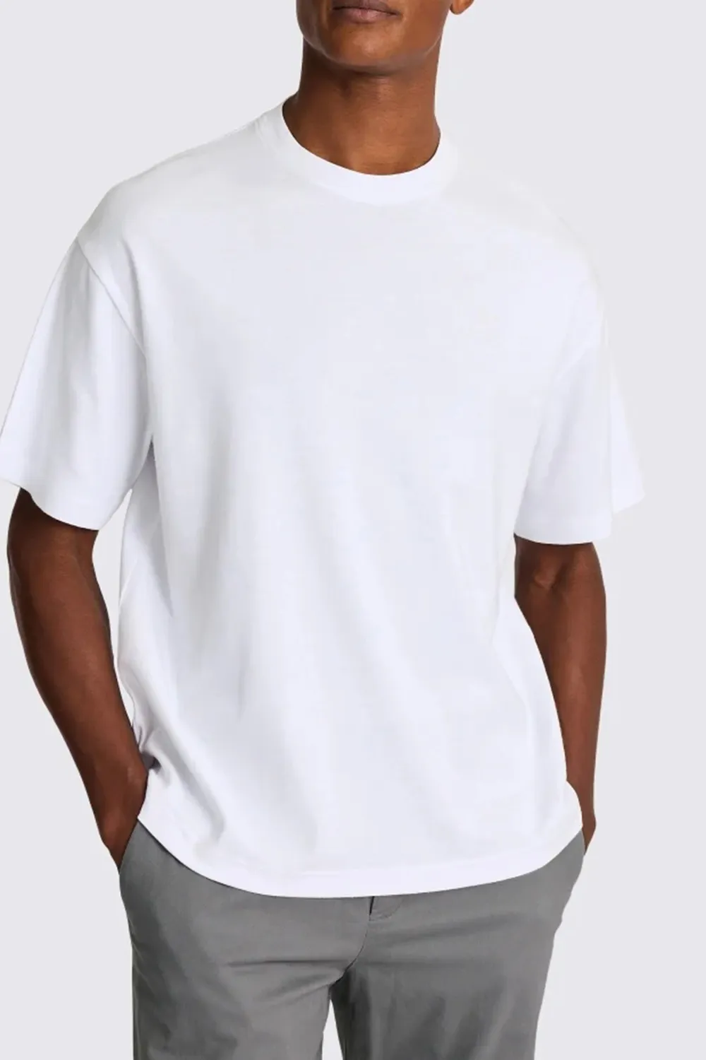 Heavy-Weight Basic T-Shirt In White