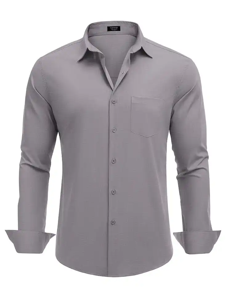 Ribbed Collar Casual Knit Polo Shirt