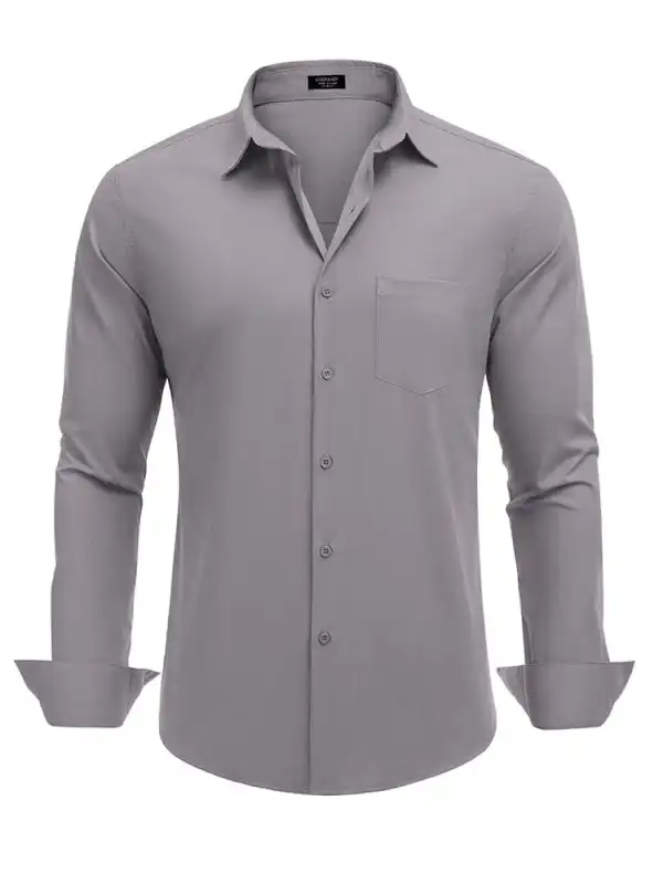 Ribbed Collar Casual Knit Polo Shirt