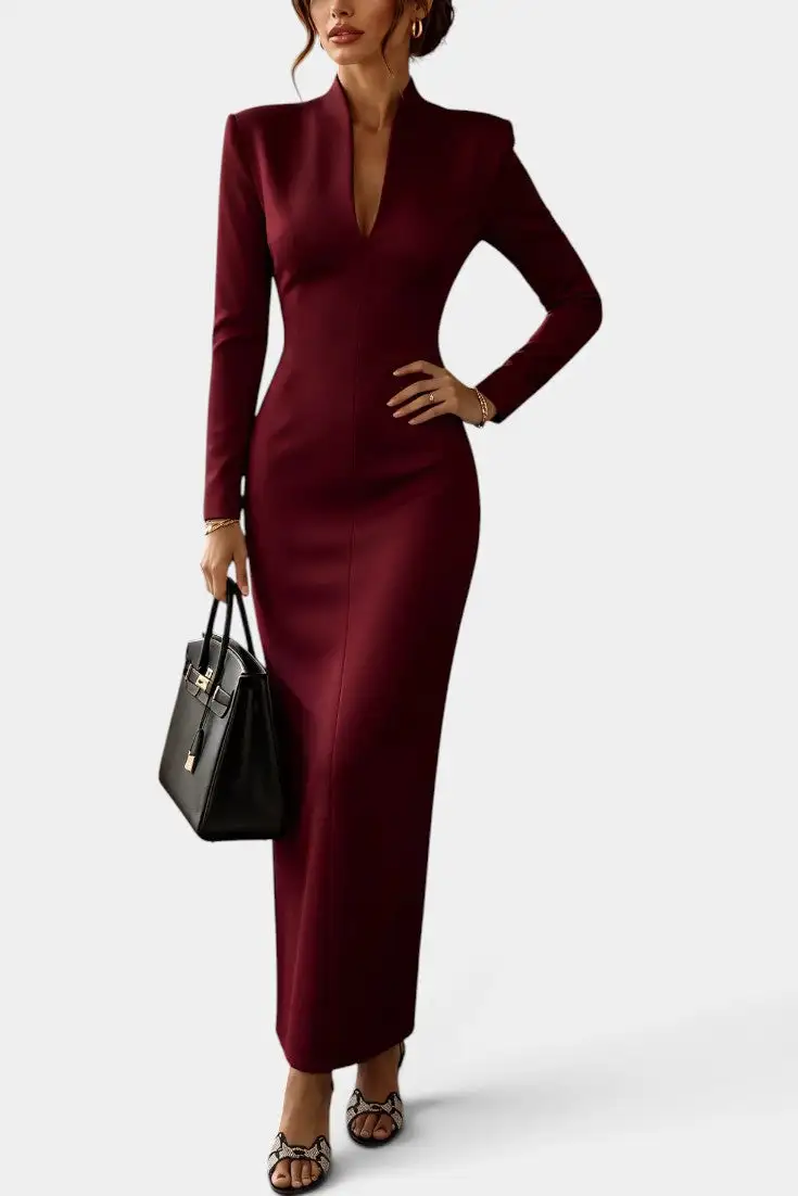 Fitted Maxi Dress