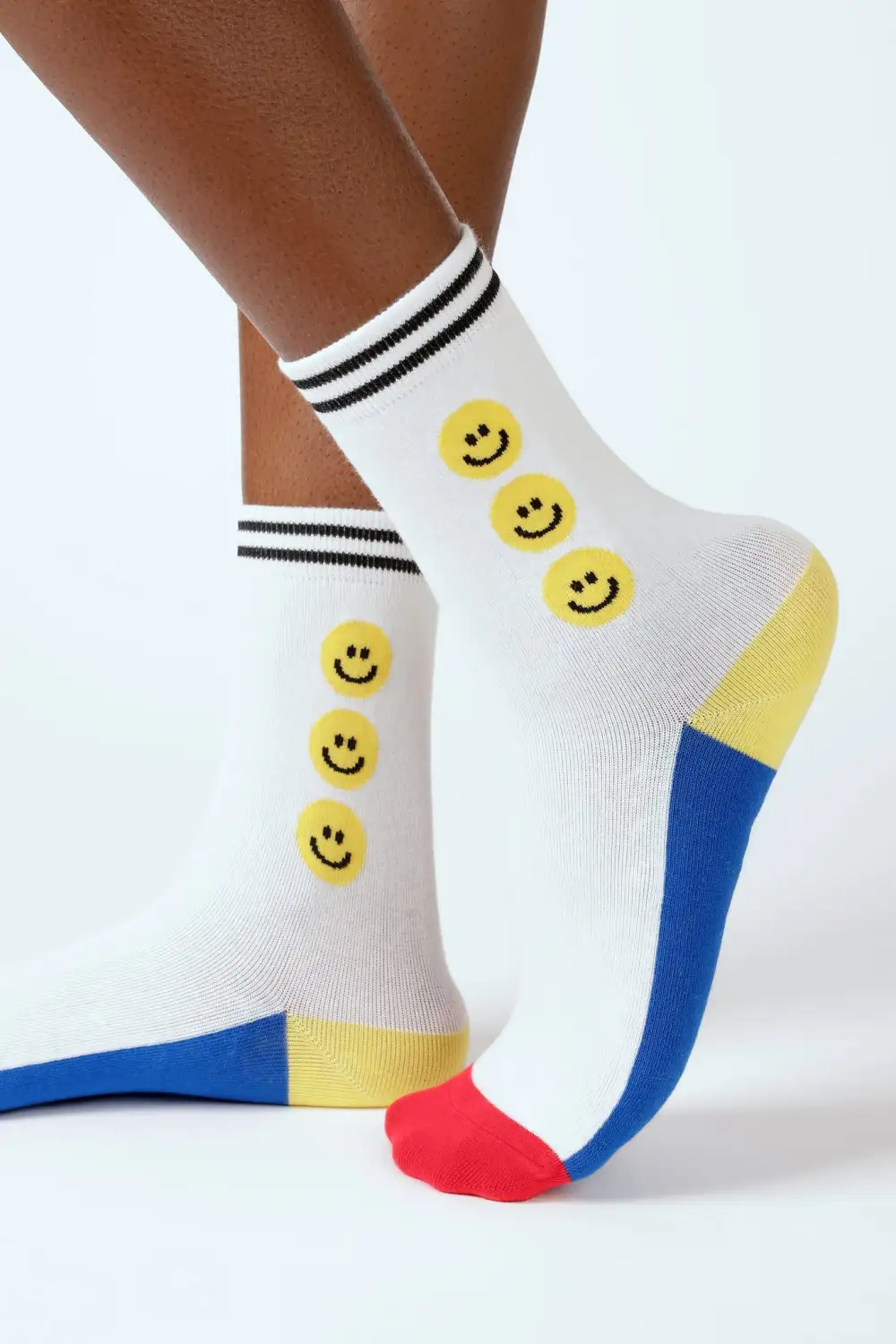 Good Vibes Only Smiley Face Socks