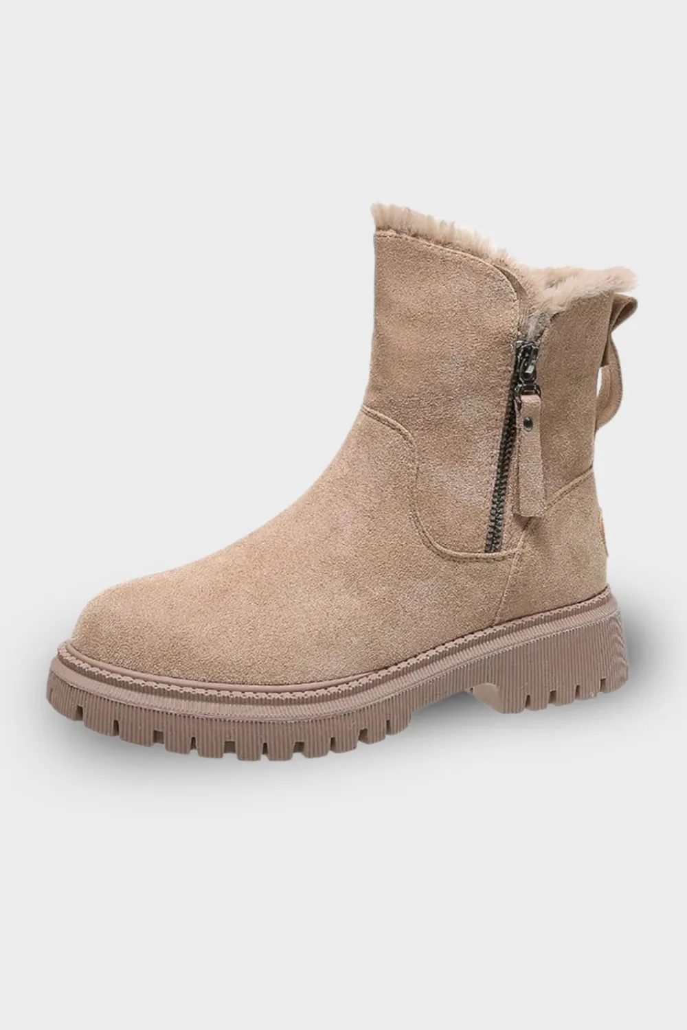 Mid Calf Boots Warm Lined Padded Design