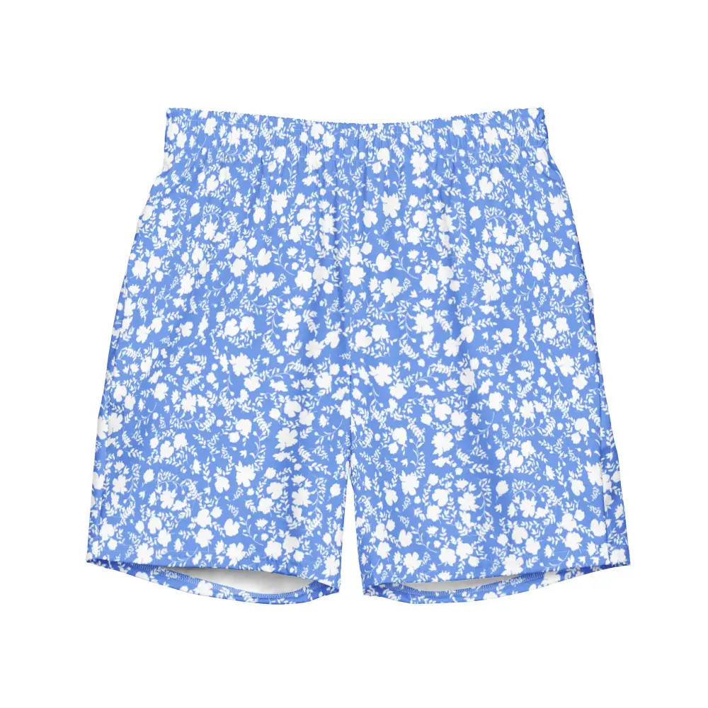 Breathable Floral Print Swim Trunks