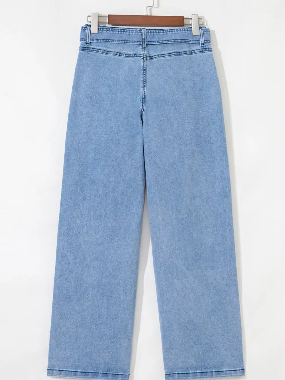 High Rise Raw Hem Denim Jeans
