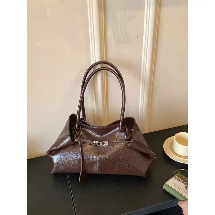 Women's Soft-Form Faux Leather Shoulder Bag