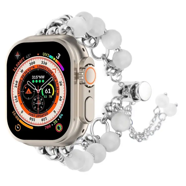 Softly Styled Pearl-Detail Chain Bracelet Replacement Smartwatch Band