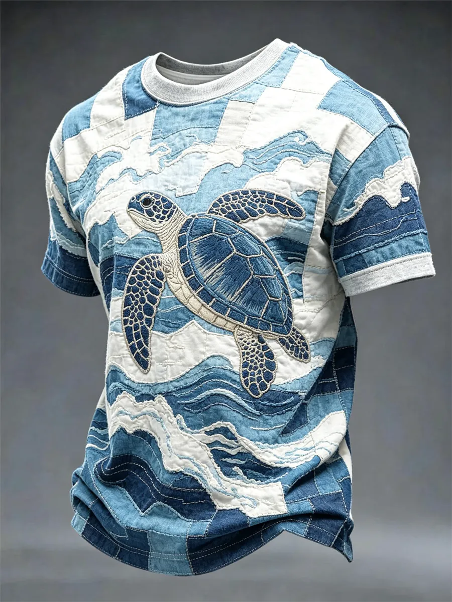 Men'S World Ocean Day Printed T-Shirt