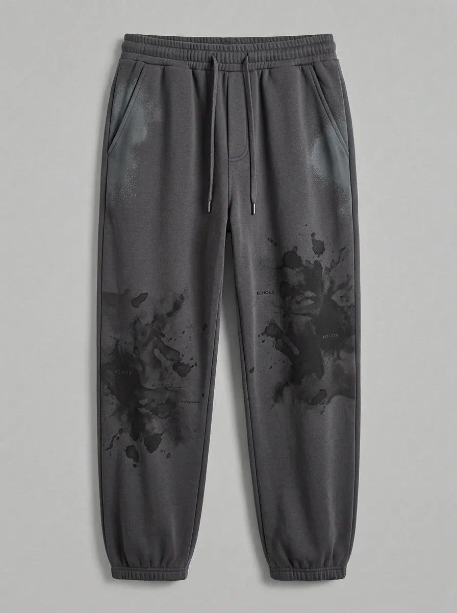 Unisex Motion Echo Ink Splash Joggers