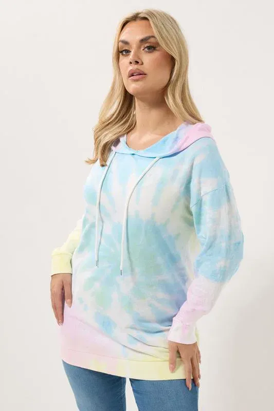 Blue Tie Dye Hoodie