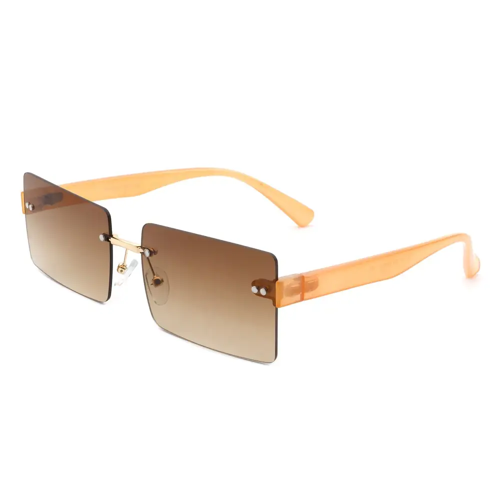 Lightweight Rectangle Square Frame Sunglasses
