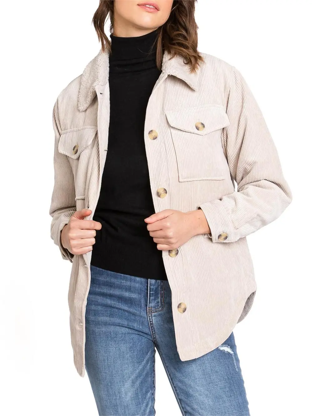 Casual Corduroy Shaket