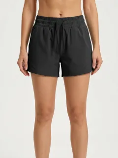 Women's Straight-Hem Drawstring Athletic Shorts