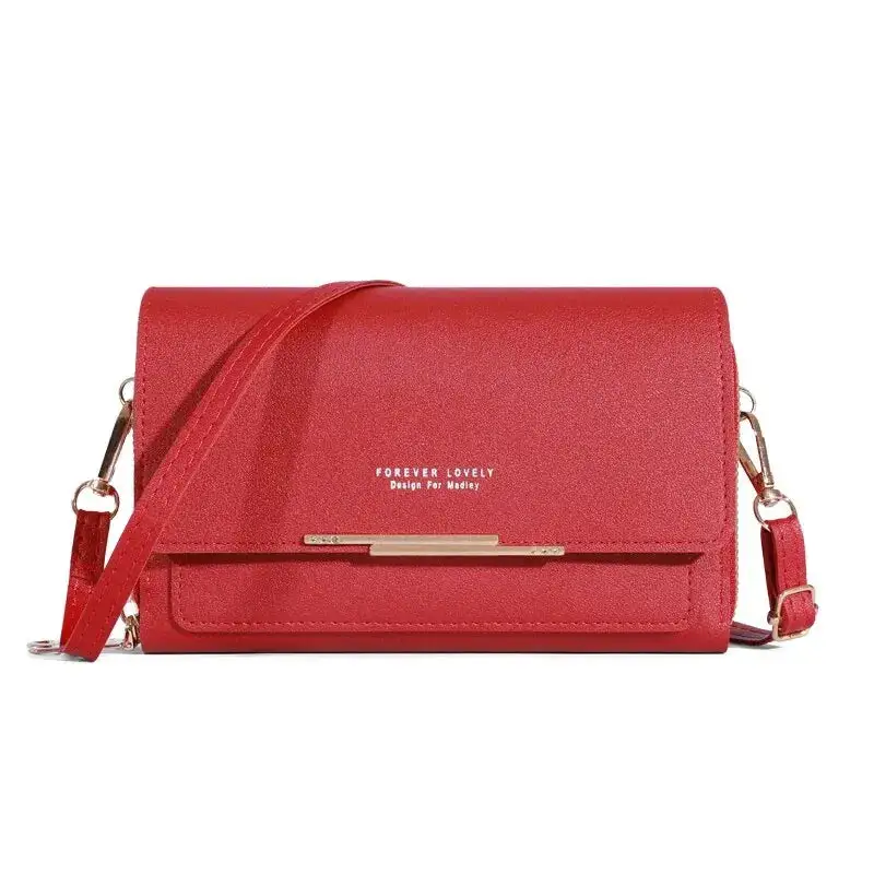 Modern Korean: Large-Capacity Halter Shoulder Bag with Card Pouch