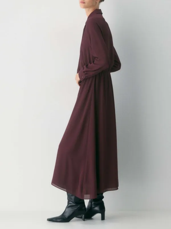 Tie Neck Midi Dress
