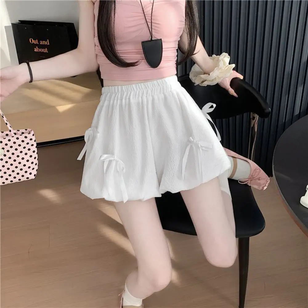 Airy Simple Bowknot Skirt