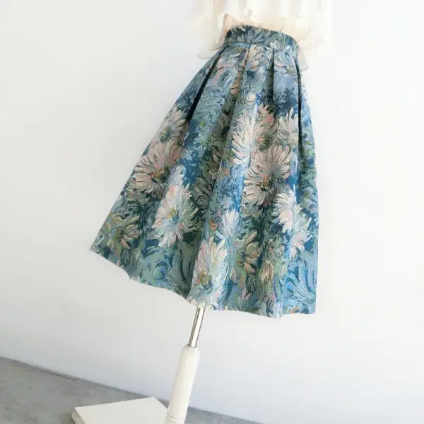 Classic Market Everyday Casual Floral Skirt