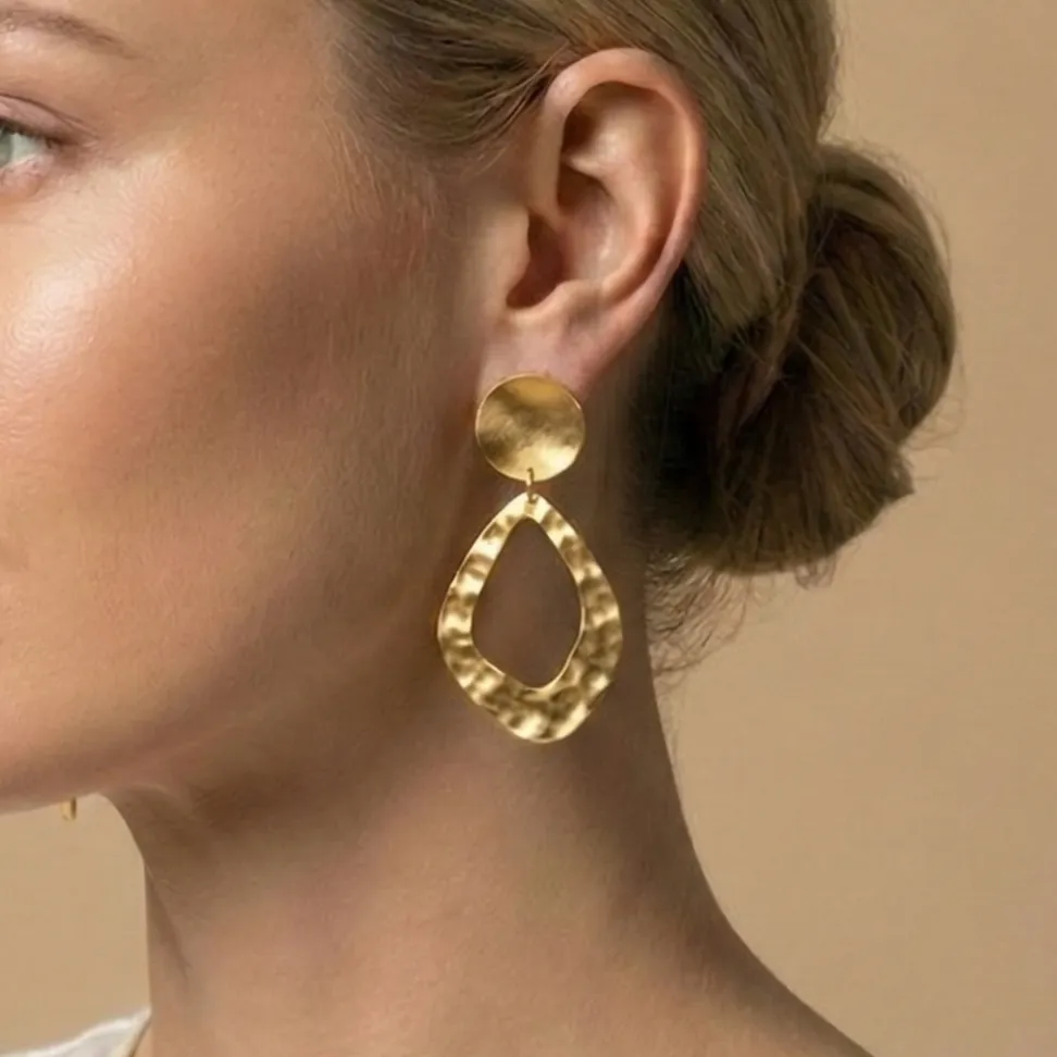 Textured Statement Earrings