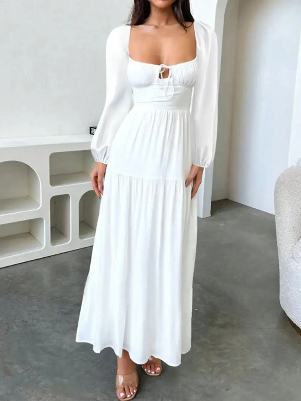 Everyday Tie Detail Maxi Dress