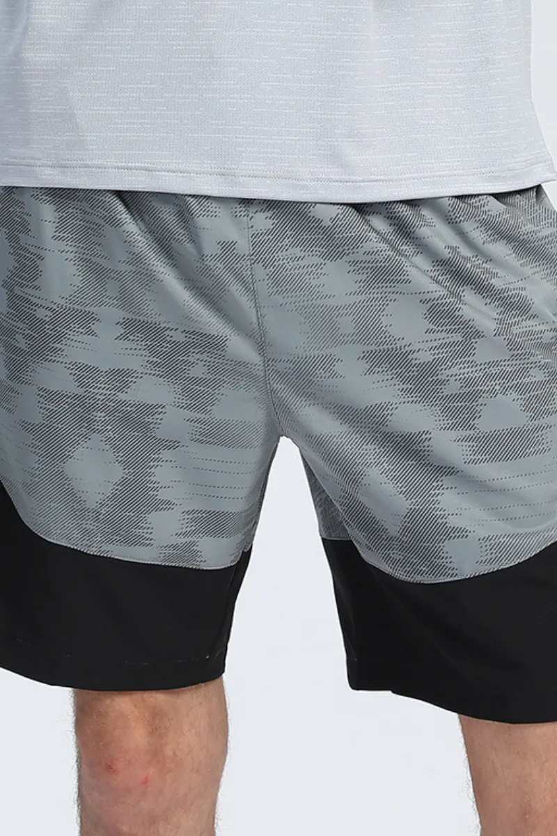 Flexible Training Quick Dry Breathable Drawstring Athletic Shorts