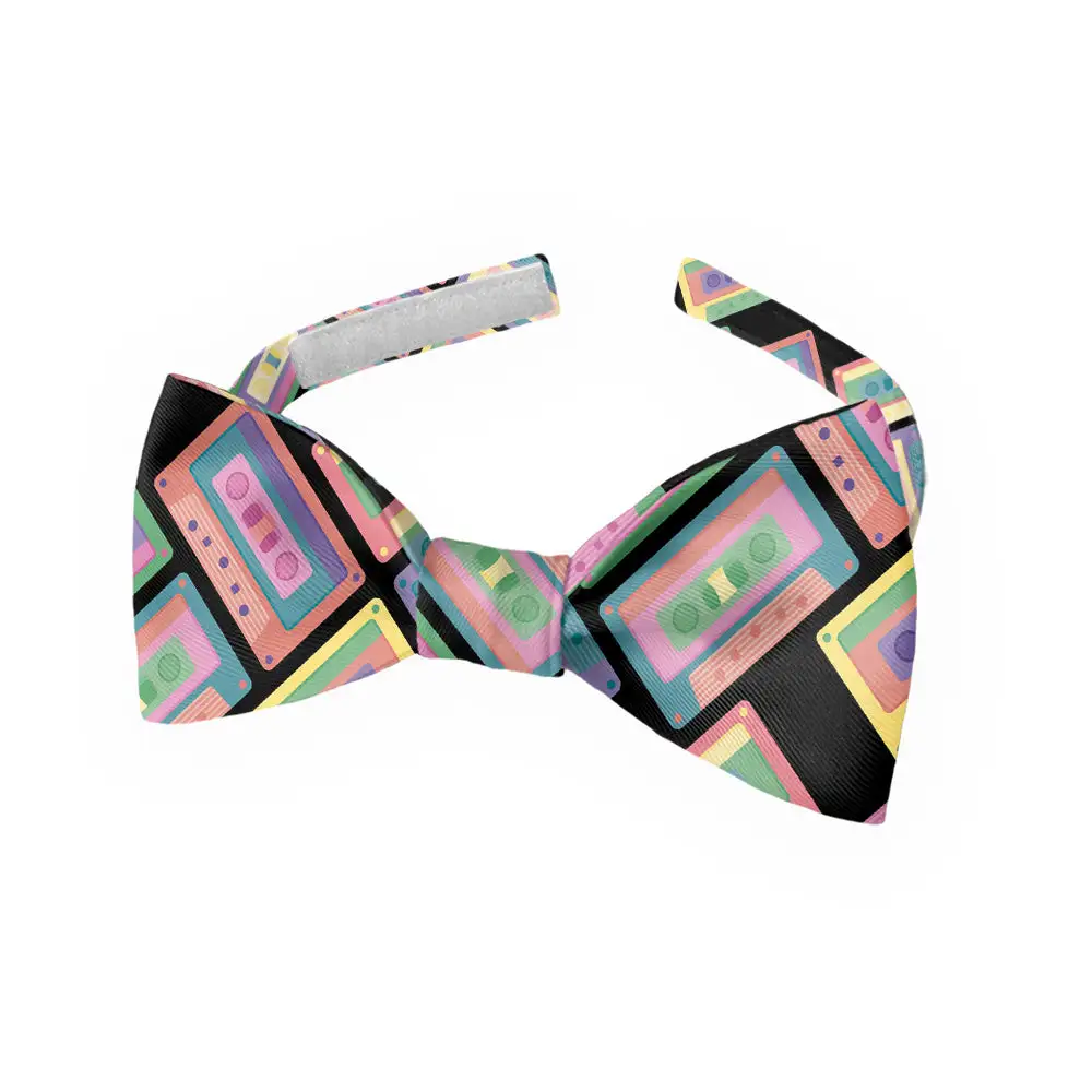 Cassette Pattern Bow Tie