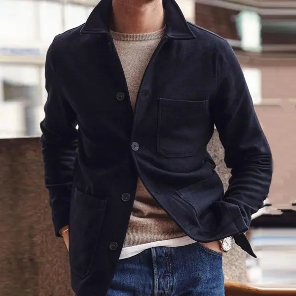 Tailored Zip Wool Jacket