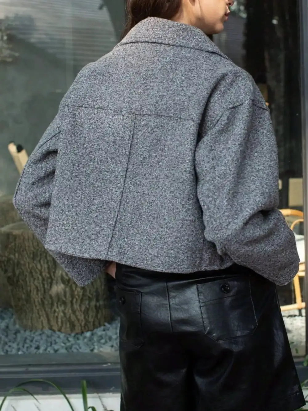 Zip Up Cropped Jacket Versatile Daily Layer
