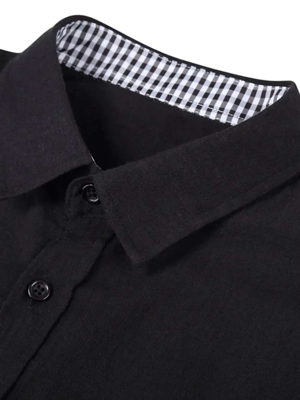 Linen-Blend Button-Down Shirt