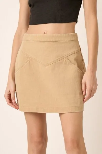 Zipper Mini Skirt