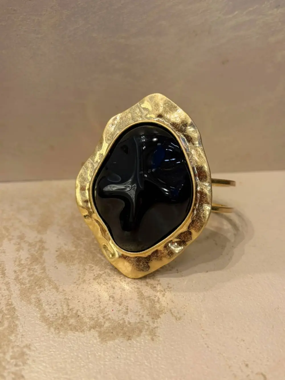 Cuff Bracelet With Resin Metal