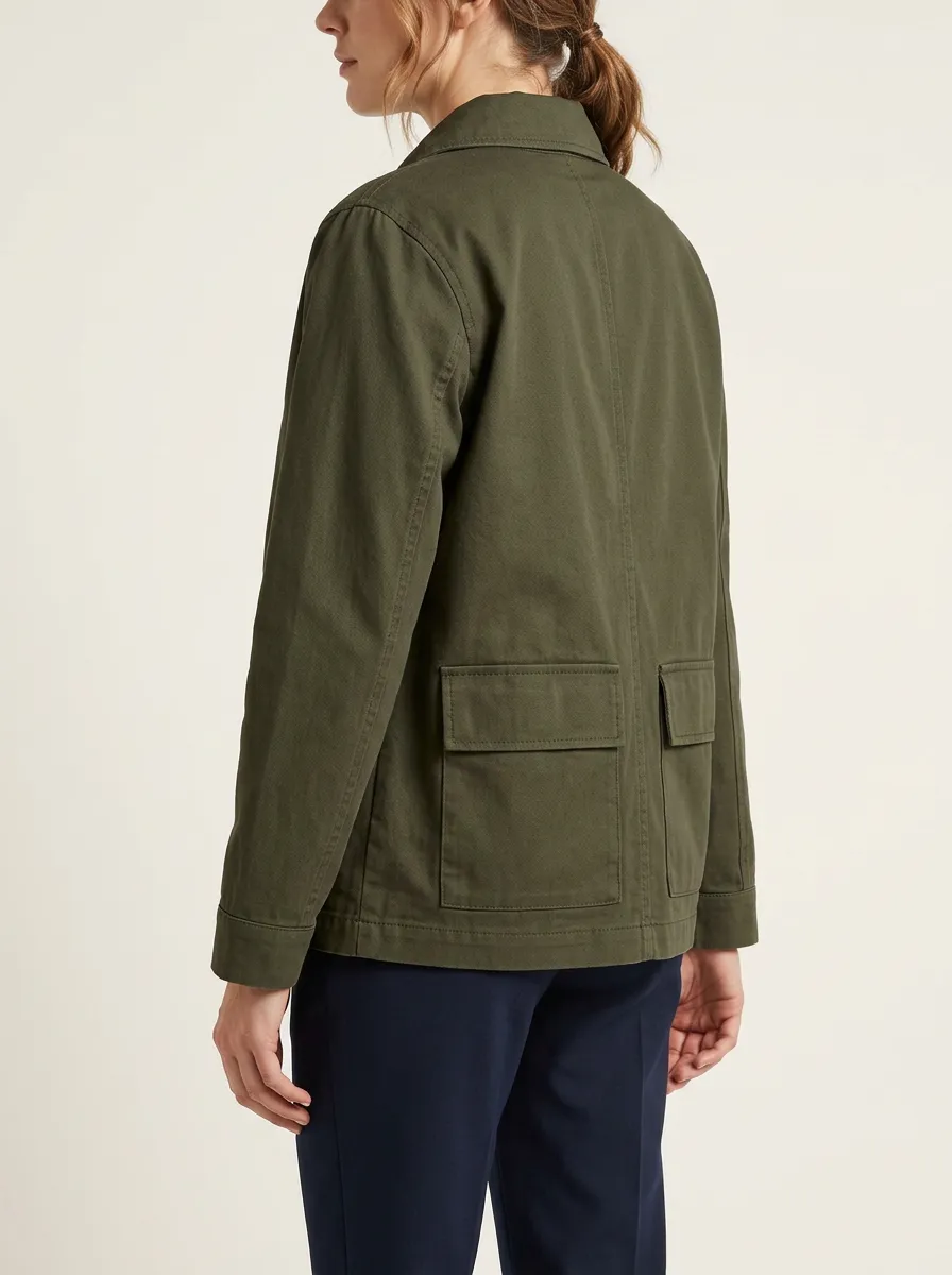 Women's Casual Outdoor Utility Printed Jacket
