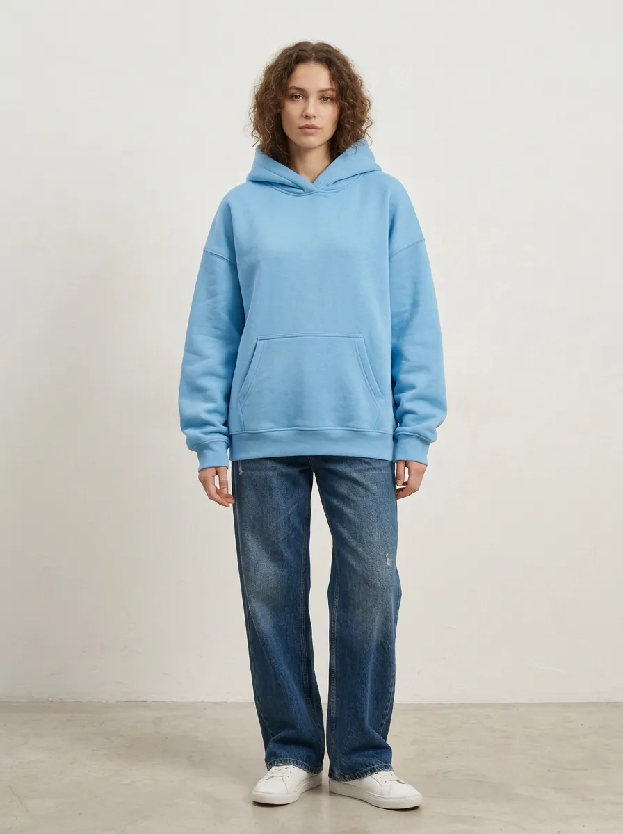Unisex Oversized Daily Comfort Pullover Hoodie
