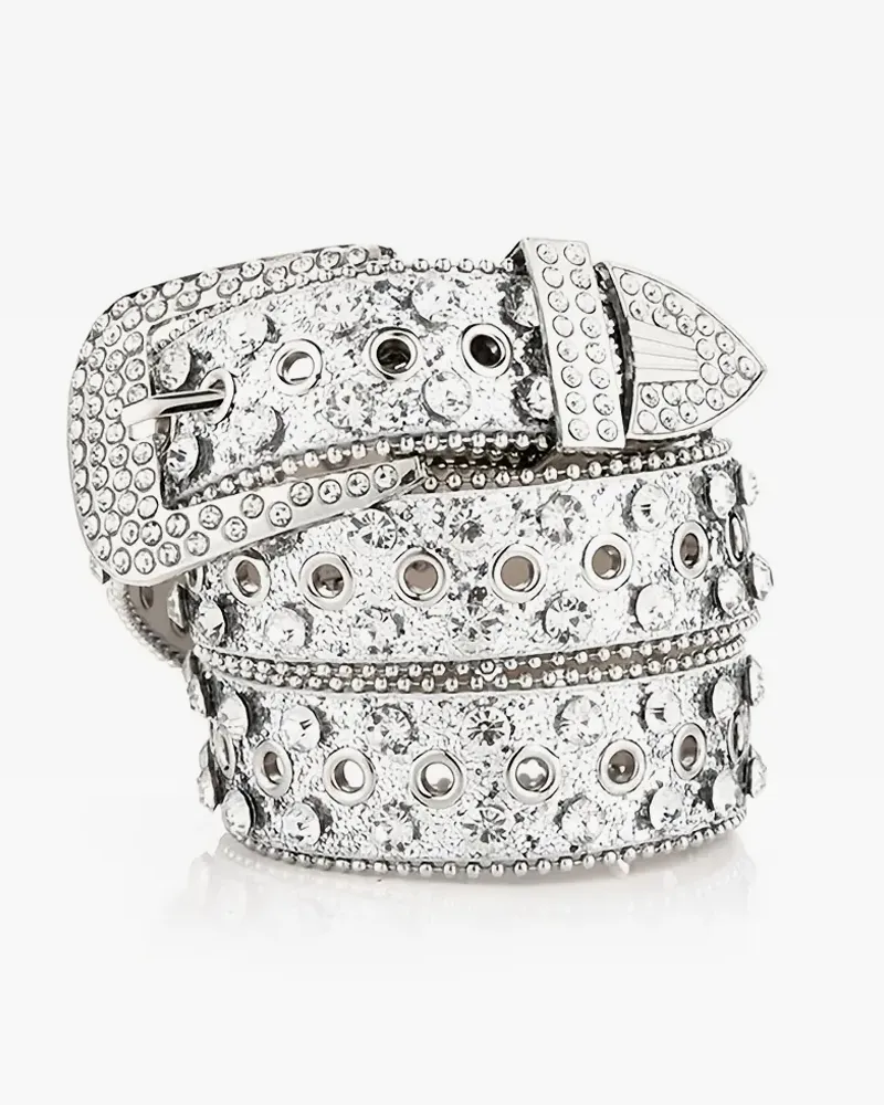 Classic Rhinestone Accent Women's Belt