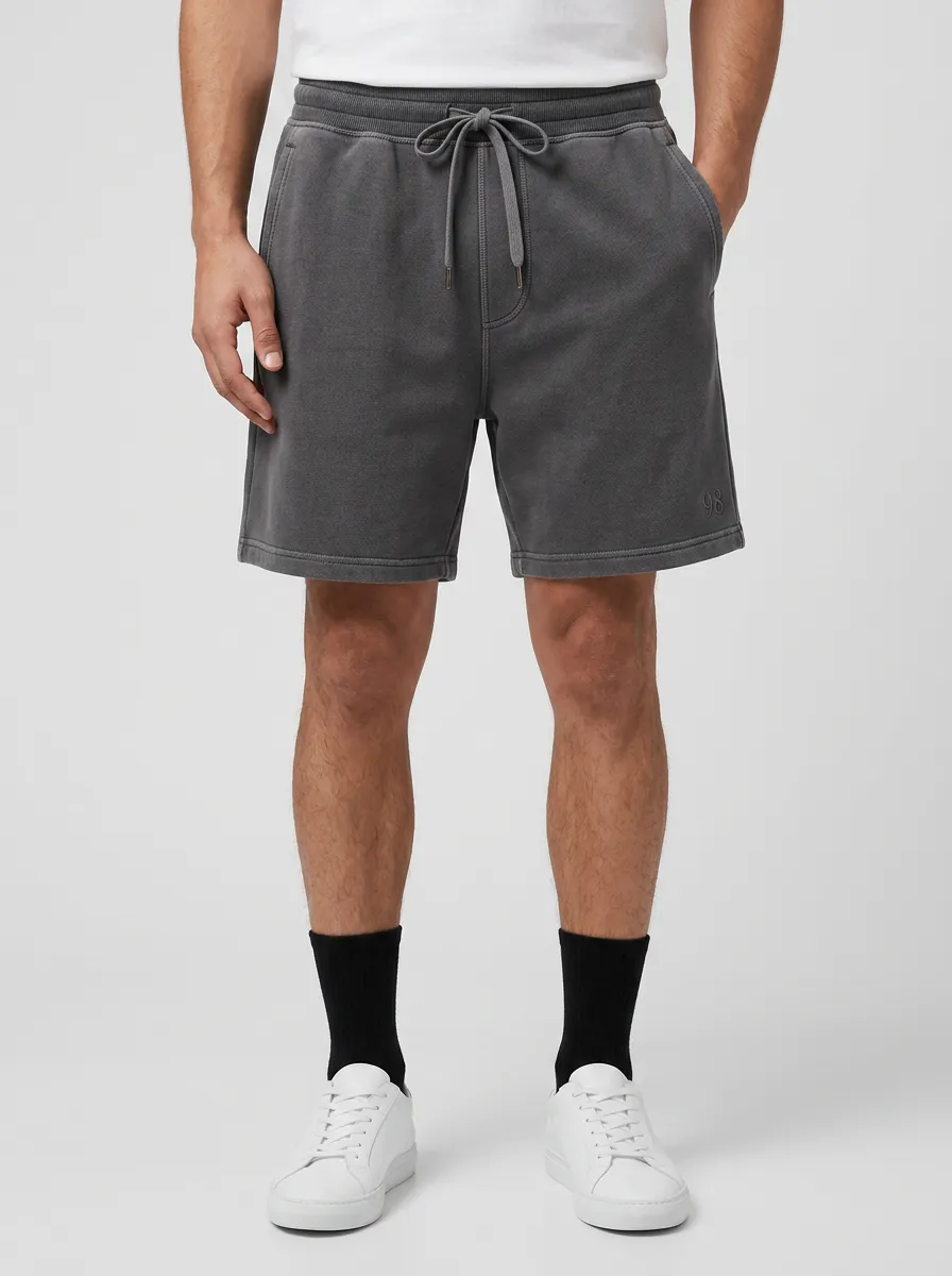 Men's Relaxed Lounge Casual Minimalist Drawstring Sweat Shorts