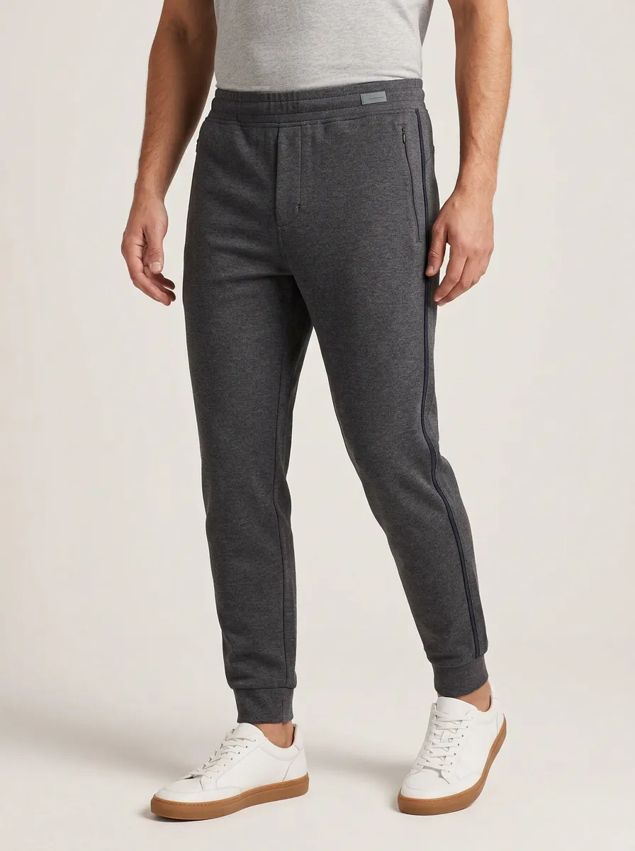 Functional Side Stripe Athletic Modern Look Men's Sweatpants