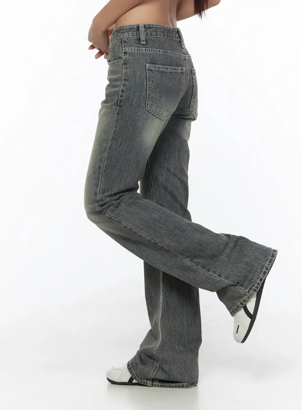 Regular-Fit Low-Rise Bootcut Jeans