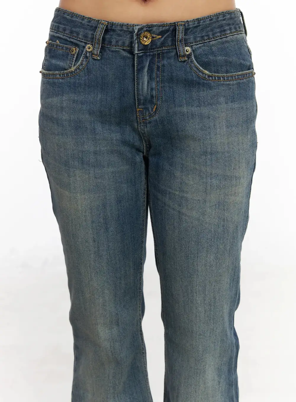 Loose-Fit Flared Bootcut Jeans