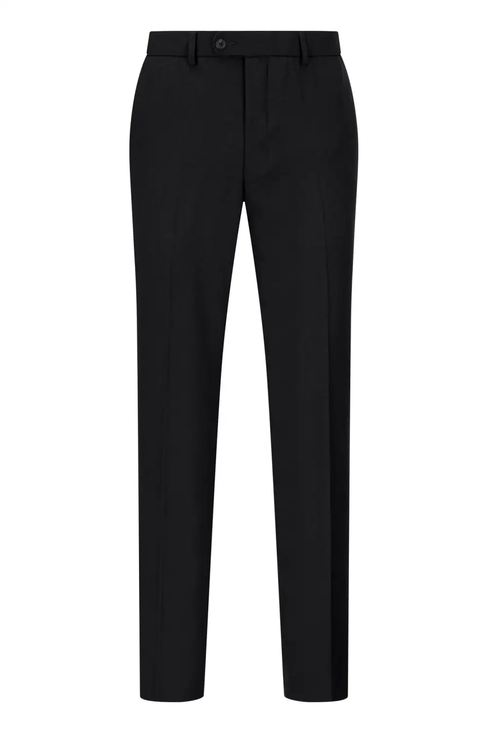 Men's Slim Fit Flat Front Stretch Suit Trousers