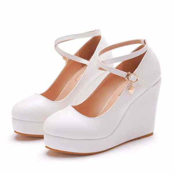Platform Crystal Detail Water Friendly Casual Pumps