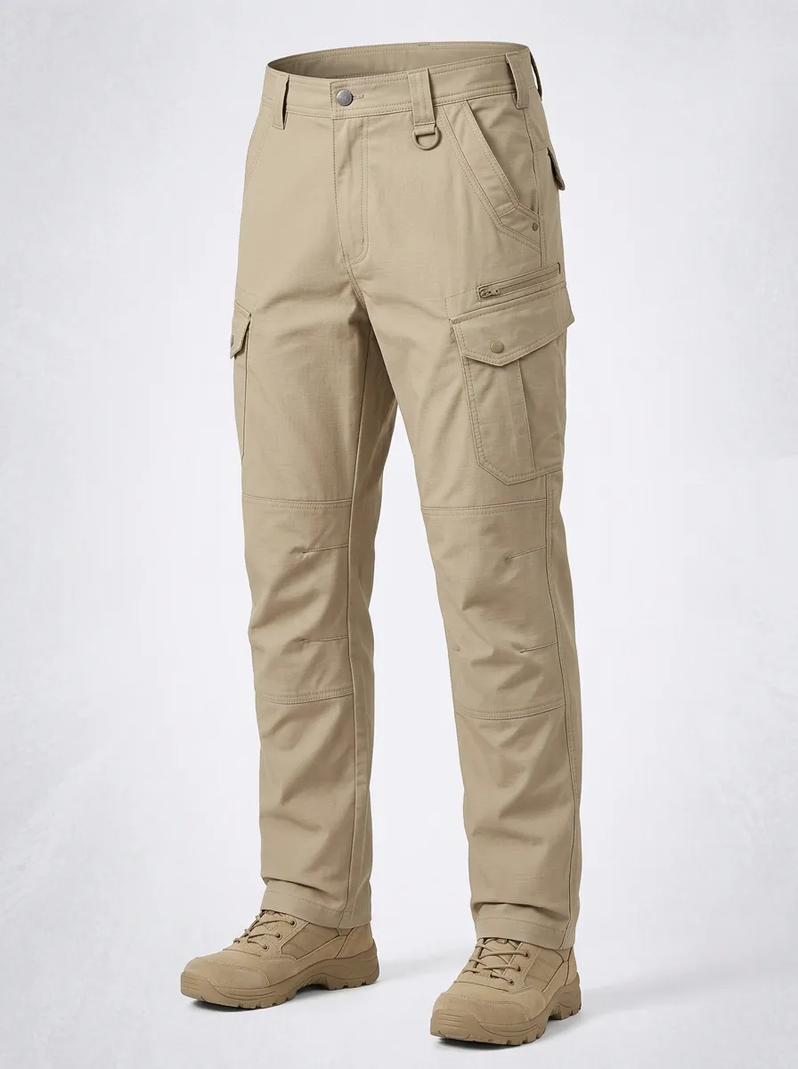 Everyday Layered-Detail Men's Multi-Pocket Waterproof Tactical Cargo Pants