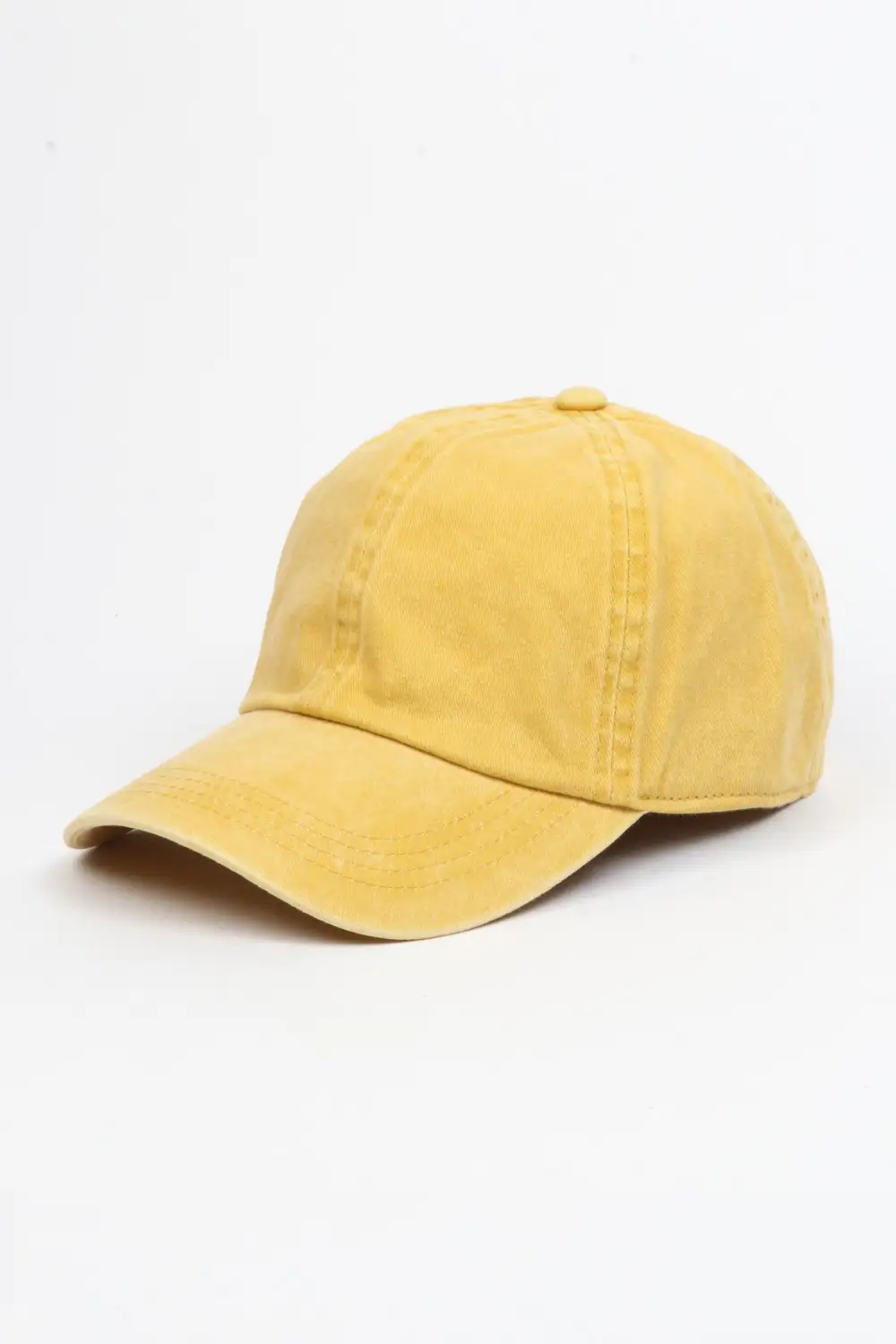 Six Panel Washed Denim Baseball Cap