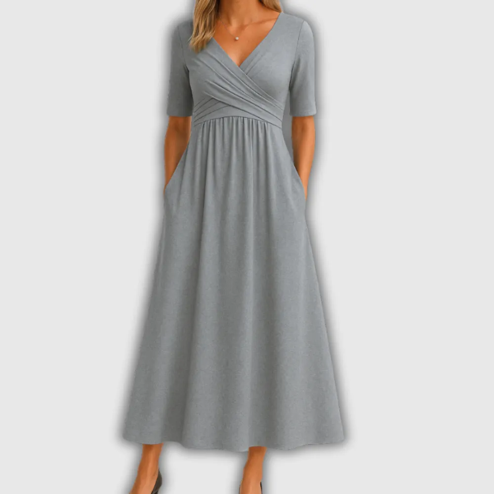 Wrap Crossover Casual Dress